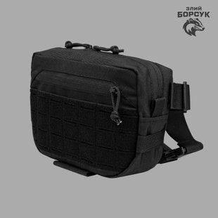 Сумка поясна Traverse Bag (чорний, полікордура) id_1973 фото