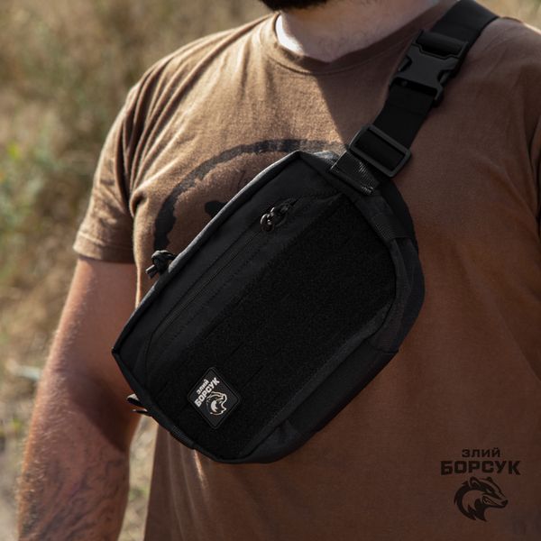 Сумка поясна Traverse Bag (чорний, полікордура) id_1973 фото