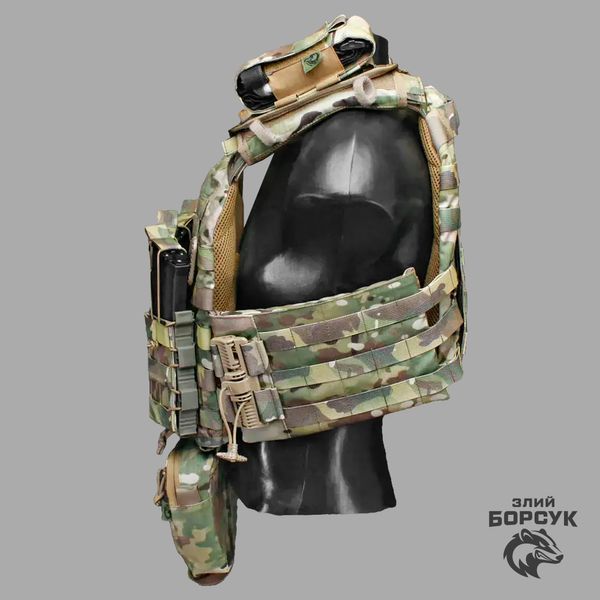 Плитоноска M4 Мulticam Cordura Original USA в зборі + напашник + 3 підсумка + турнікет 15х20 ЗП3М2Н1.1-0419USA фото
