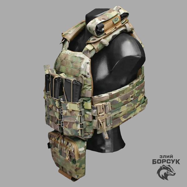 Плитоноска M4 Мulticam Cordura Original USA в зборі + напашник + 3 підсумка + турнікет 15х20 ЗП3М2Н1.1-0419USA фото