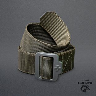 Ремінь тактичний зі строчкою (олива) РТС5.3.С-0316 фото