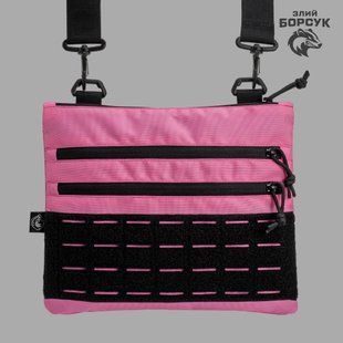 Сумка-планшетка "Crossbody VelPak" (рожевий, оксфорд) розмір L id_2036 фото