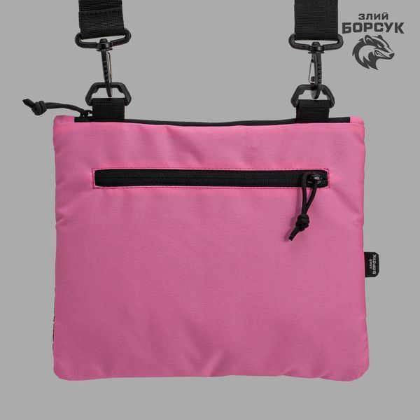 Сумка-планшетка "Crossbody VelPak" (рожевий, оксфорд) розмір L id_2036 фото