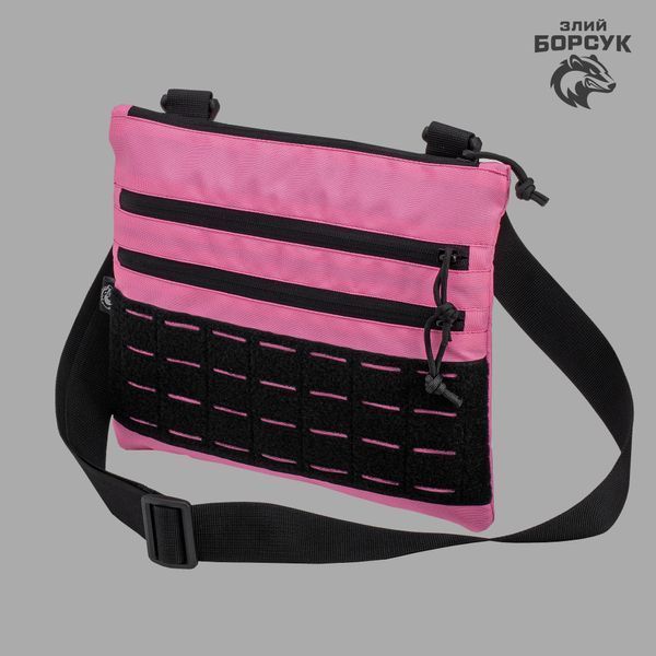 Сумка-планшетка "Crossbody VelPak" (рожевий, оксфорд) розмір L id_2036 фото