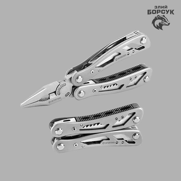 Мультиінструмент 12 в 1 з чохлом INTERTOOL HT-0540 id_2016 фото