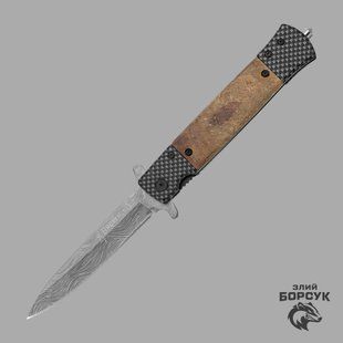 Ніж розкладний Browning Damascus Steel id_1965 фото