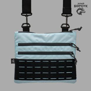 Сумка-планшетка "Crossbody VelPak" (блакитний, оксфорд) розмір L id_2047 фото